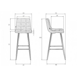 Барный стул ALBA MARKO b80-04