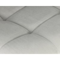 Стул барный DOBRIN MARKO, черные матовые ножки, светло-серый велюр (108-52)