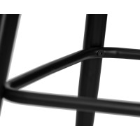 Стул барный DOBRIN MARKO, черные матовые ножки, светло-серый велюр (108-52)