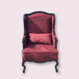 Каминное кресло Сезарина массив бука, цвет венге