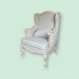 Каминное кресло Сезарина покраска масло, белый