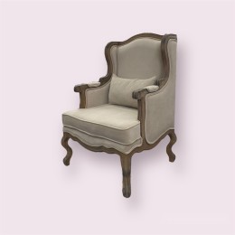 Каминное кресло Сезарина массив бука, цвет графит 30-72 kr/sez