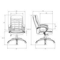 Офисное кресло для руководителей ALBA OCTAVE, белый