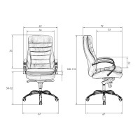 Офисное кресло для руководителей ALBA SOLAR, белый