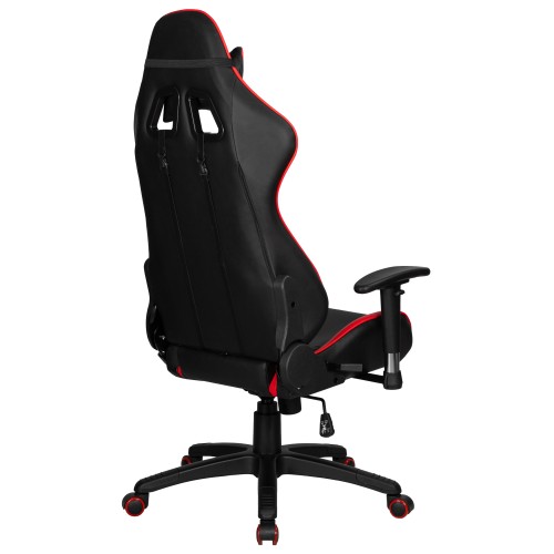 Игровое кресло ALBA ANT, чёрно-красная экокожа