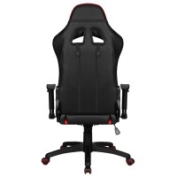 Игровое кресло ALBA ANT, чёрно-красная экокожа