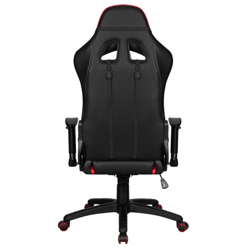 Игровое кресло ALBA ANT, чёрно-красная экокожа