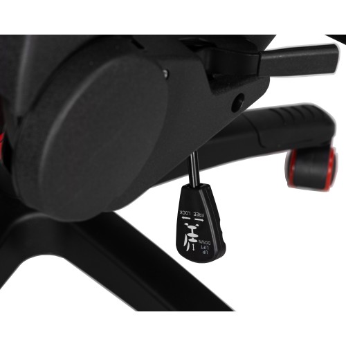 Игровое кресло ALBA ANT, чёрно-красная экокожа