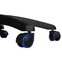 Игровое кресло ALBA ANT, чёрно-синяя экокожа