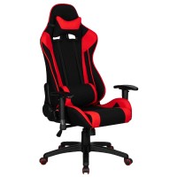 Игровое кресло ALBA ANT-C, чёрно-красная ткань