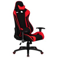 Игровое кресло ALBA ANT-C, чёрно-красная ткань