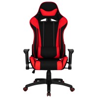 Игровое кресло ALBA ANT-C, чёрно-красная ткань