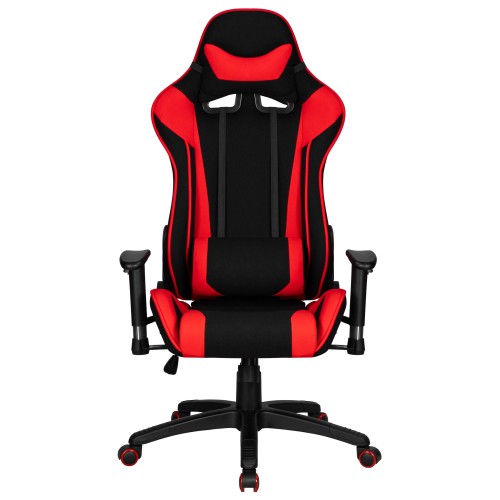 Игровое кресло ALBA ANT-C, чёрно-красная ткань