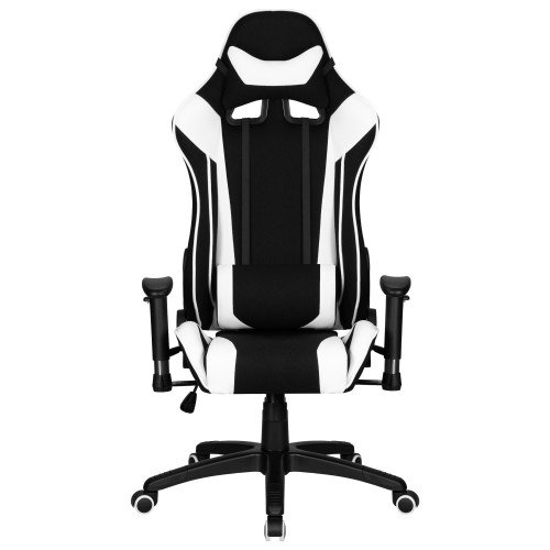 Игровое кресло ALBA ANT-C, чёрно-белая ткань