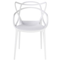 Стул обеденный ALBA TRIOBACKS, белый (W-02)