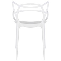 Стул обеденный ALBA TRIOBACKS, белый (W-02)