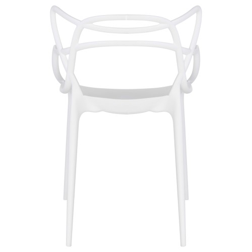 Стул обеденный ALBA TRIOBACKS, белый (W-02)