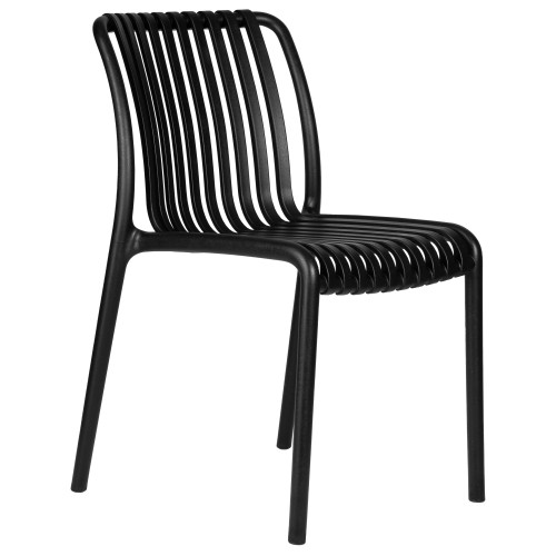 Стул обеденный ALBA STRAP, чёрный