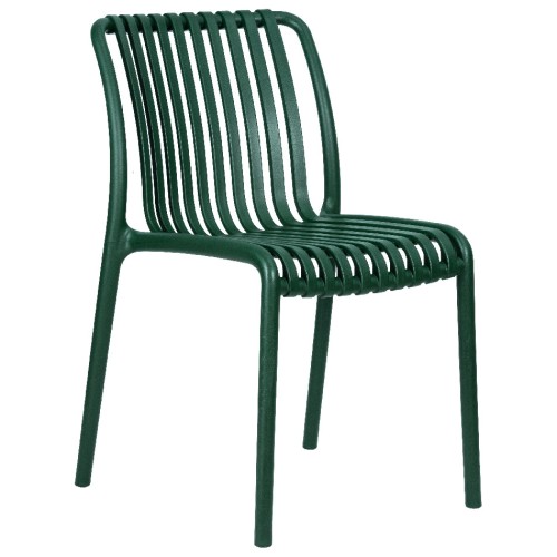Стул обеденный ALBA STRAP, тёмно-зеленый