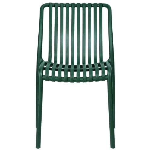 Стул обеденный ALBA STRAP, тёмно-зеленый