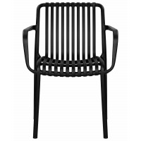 Стул обеденный ALBA STRAP ARM, чёрный (B-03)