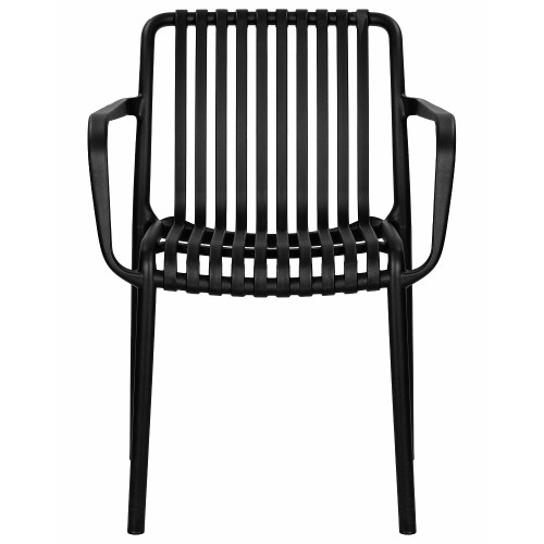 Стул обеденный ALBA STRAP ARM, чёрный (B-03)
