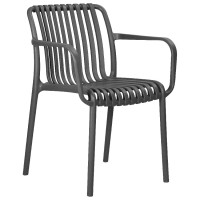 Стул обеденный ALBA STRAP ARM, тёмно-серый (GR-04)