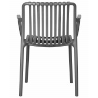 Стул обеденный ALBA STRAP ARM, тёмно-серый (GR-04)