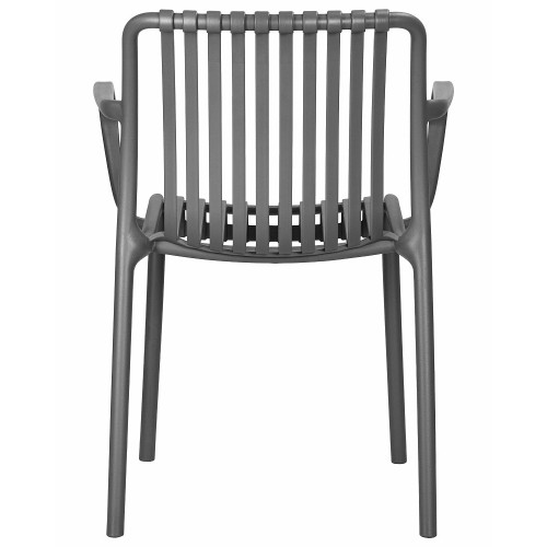 Стул обеденный ALBA STRAP ARM, тёмно-серый (GR-04)