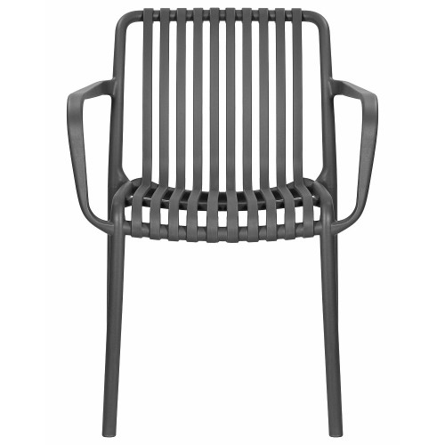 Стул обеденный ALBA STRAP ARM, тёмно-серый (GR-04)