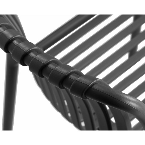 Стул обеденный ALBA STRAP ARM, тёмно-серый (GR-04)