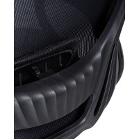 Офисное кресло для руководителей ALBA EGG, чёрный пластик, чёрная ткань