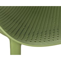 Кресло ALBA LEO, пластиковое, зелёный хаки (G-17) c УФ-защитой