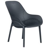 Кресло ALBA LEO, пластиковое, антрацит (GR-12) с УФ-защитой