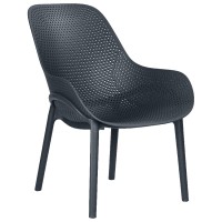 Кресло ALBA LEO, пластиковое, антрацит (GR-12) с УФ-защитой