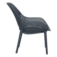 Кресло ALBA LEO, пластиковое, антрацит (GR-12) с УФ-защитой