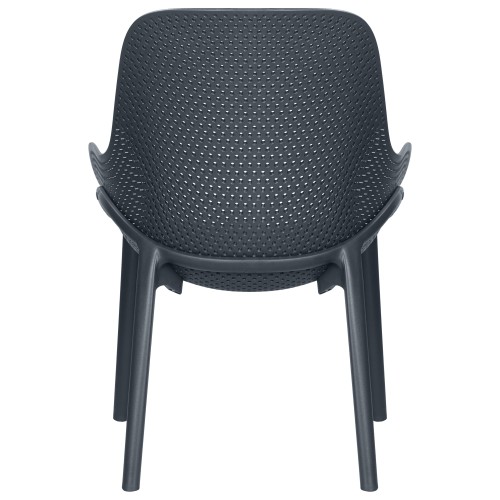 Кресло ALBA LEO, пластиковое, антрацит (GR-12) с УФ-защитой