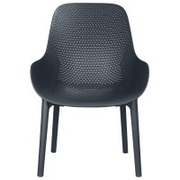 Кресло ALBA LEO, пластиковое, антрацит (GR-12) с УФ-защитой