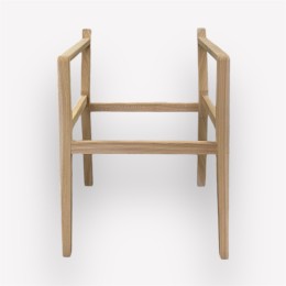 Кресло Олимп массив карагач, шлифованный каркас casa90-06