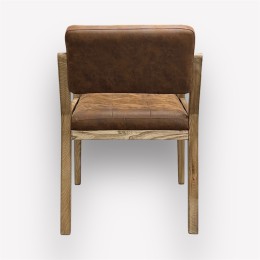 Интерьерное дизайнерское полукресло Олимп массив карагача o30-01