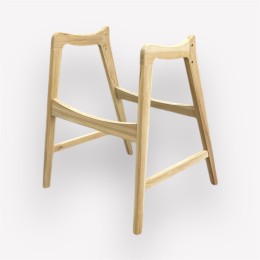 Кресло Престиж массив ясень, шлифованный каркас casa90-08