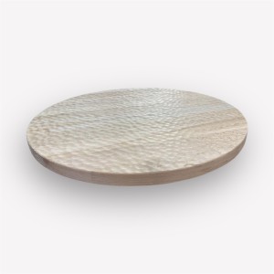 Столешница круглая D-70 см, массив бука, без покраски, текстурная, шлифованная st90-01