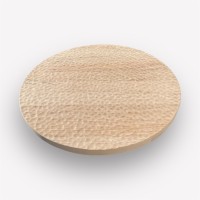 Столешница круглая D-70 см, текстура питона, без покраски, шлифованная, массив бука