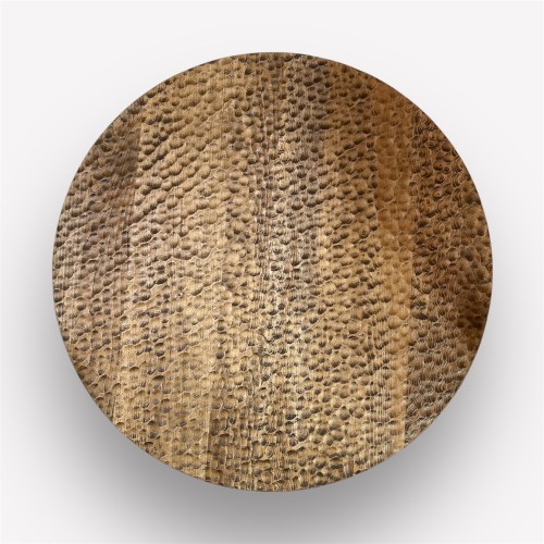 Столешница круглая D-70 см, текстура питона, крашенная, массив бука