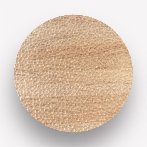 Столешница круглая D-70 см, текстура питона, без покраски, шлифованная, массив бука