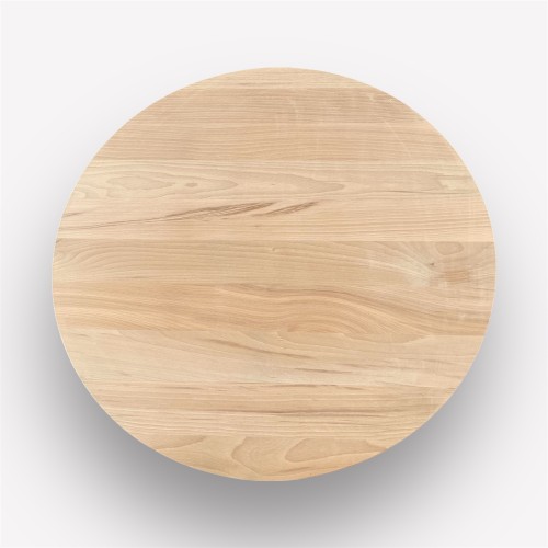 Столешница круглая D-70 см, гладкая, без покраски, шлифованная, массив бука