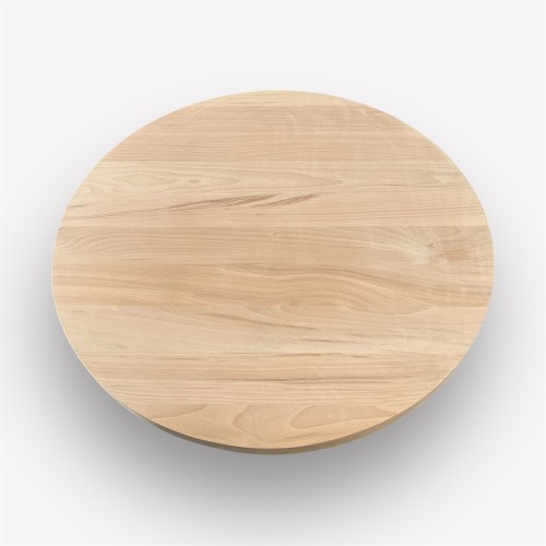 Столешница круглая D-70 см, гладкая, без покраски, шлифованная, массив бука