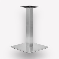 Подстолье обеденное Flat Steel квадратное металлическое, нержавеющая сталь