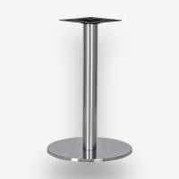 Подстолье обеденное Flat Steel Circle круглое металлическое, нержавеющая сталь