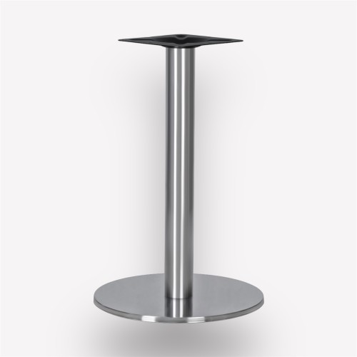 Подстолье обеденное Flat Steel Circle круглое металлическое, нержавеющая сталь